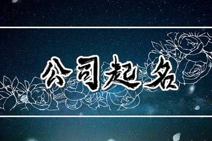  给新开公司取名大全,分享三点公司起名技巧
